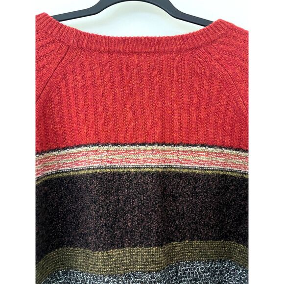 Womens Roots Colorblock Wool Sweater Size L - Picture 3 of 6